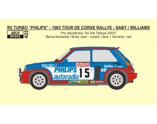 Transkit – Renault 5 Turbo "Philips" - 1983 Tour de Corse - Saby / Williams 1/24